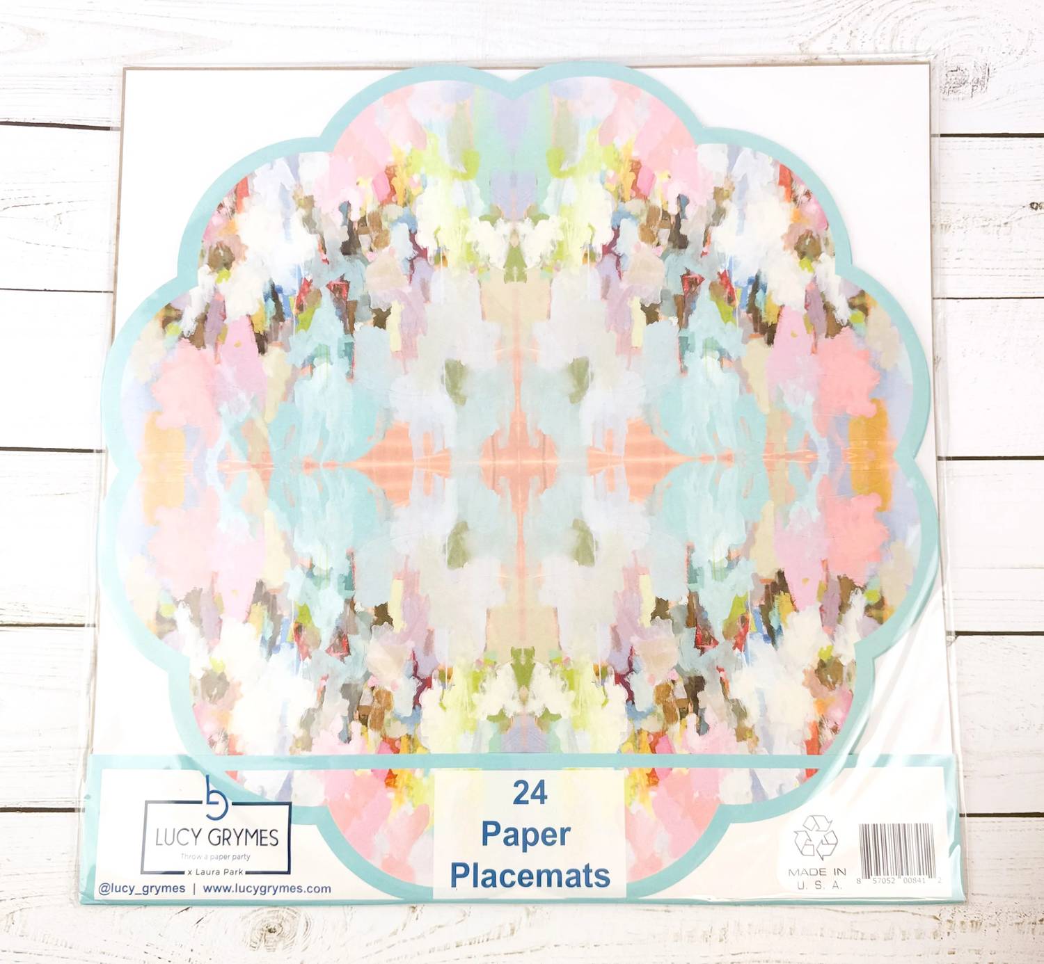 Lucy Grymes - 24 Patterned Paper Placemats