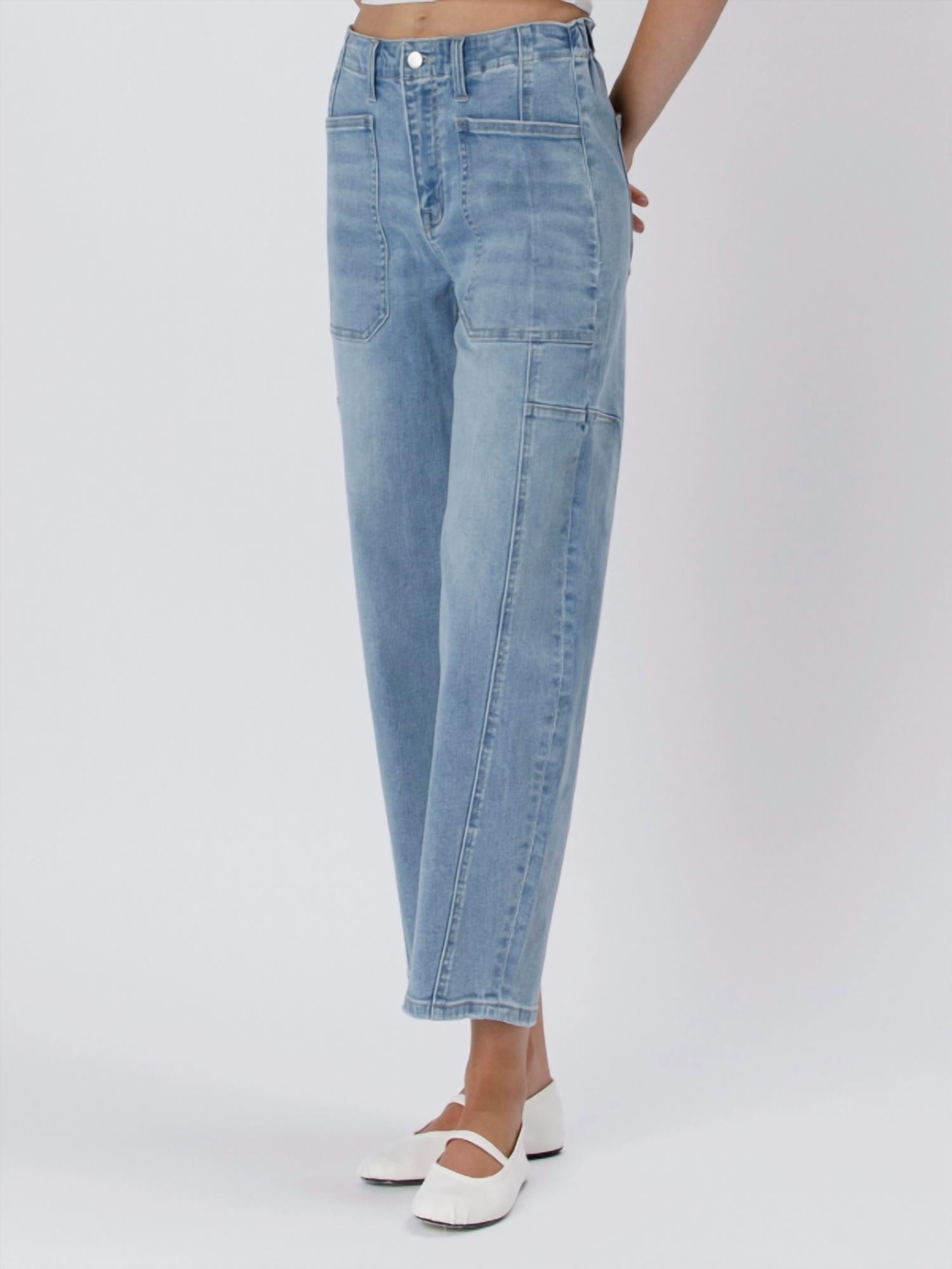 Flying Monkey - High Rise Barrel Jeans