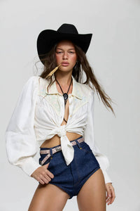 For Love & Lemons - Debbie Button Up Top