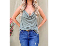And The Why - Daisy Cowl Neck Camisole Top