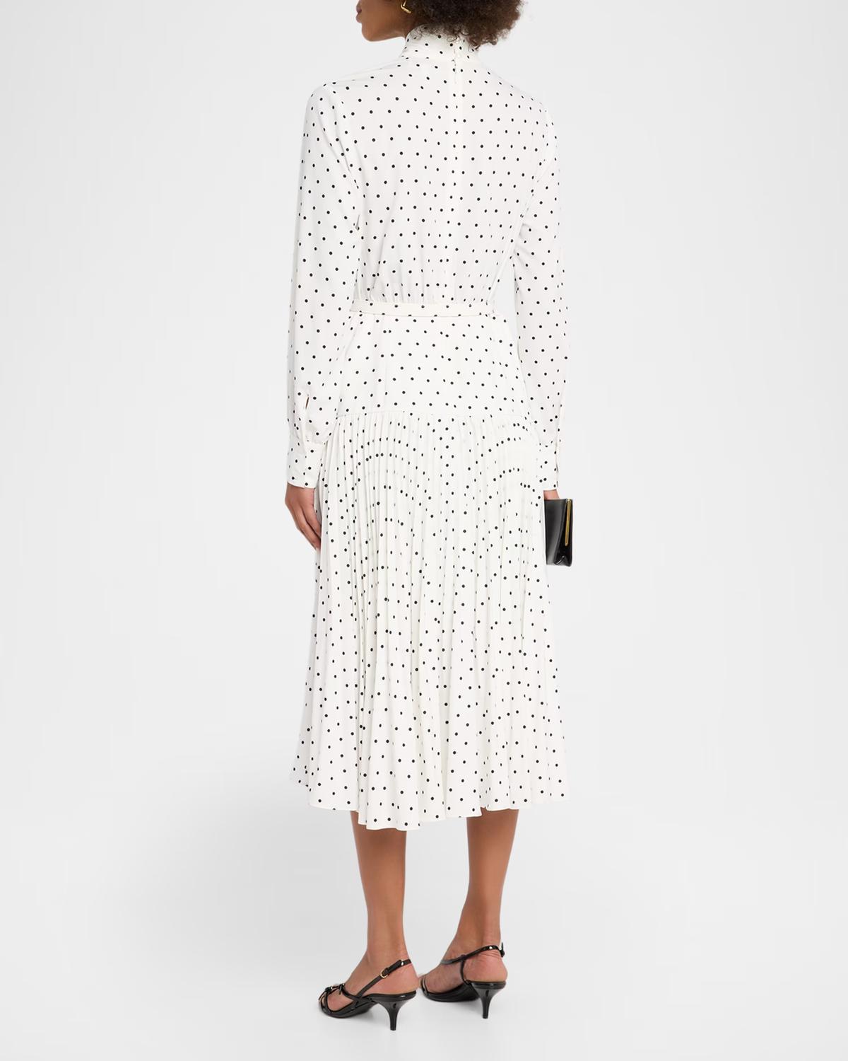 Milly - Women's Kennedy Polka Dot Midi Dress