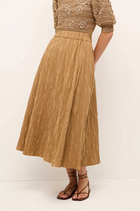Marie Oliver - Sasha Pull-on Cotton Midi Skirt