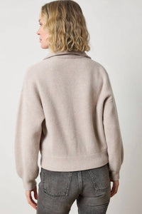 Lilla P - Zip Front Polo Cardigan