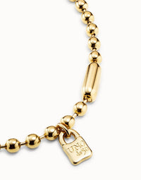 Unode50 - Women's Short Beaded Necklace With Padlock