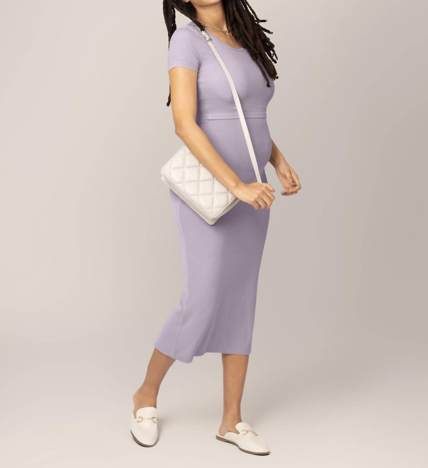 Kindred Bravely - Ribbed Bamboo 2-in-1 Maternity & Nursing Dress