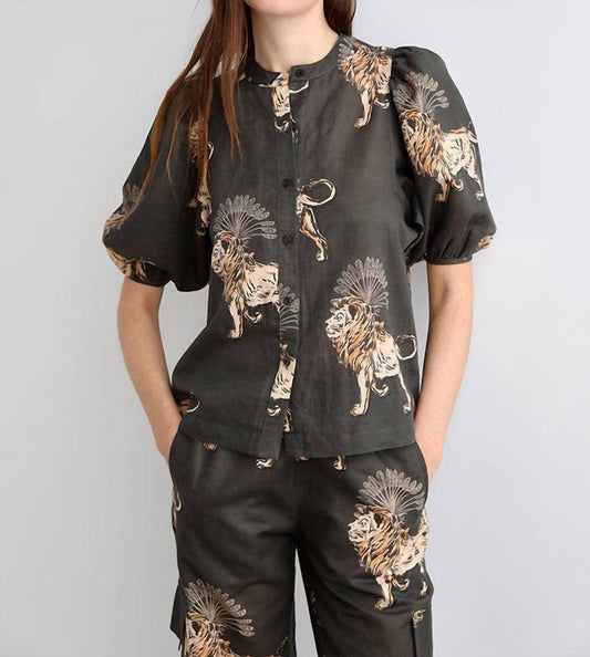 Las Sureñas - Lion Palms Balloon Shirt