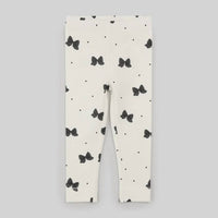 Miles Baby - Girls Glitter Bow Legging
