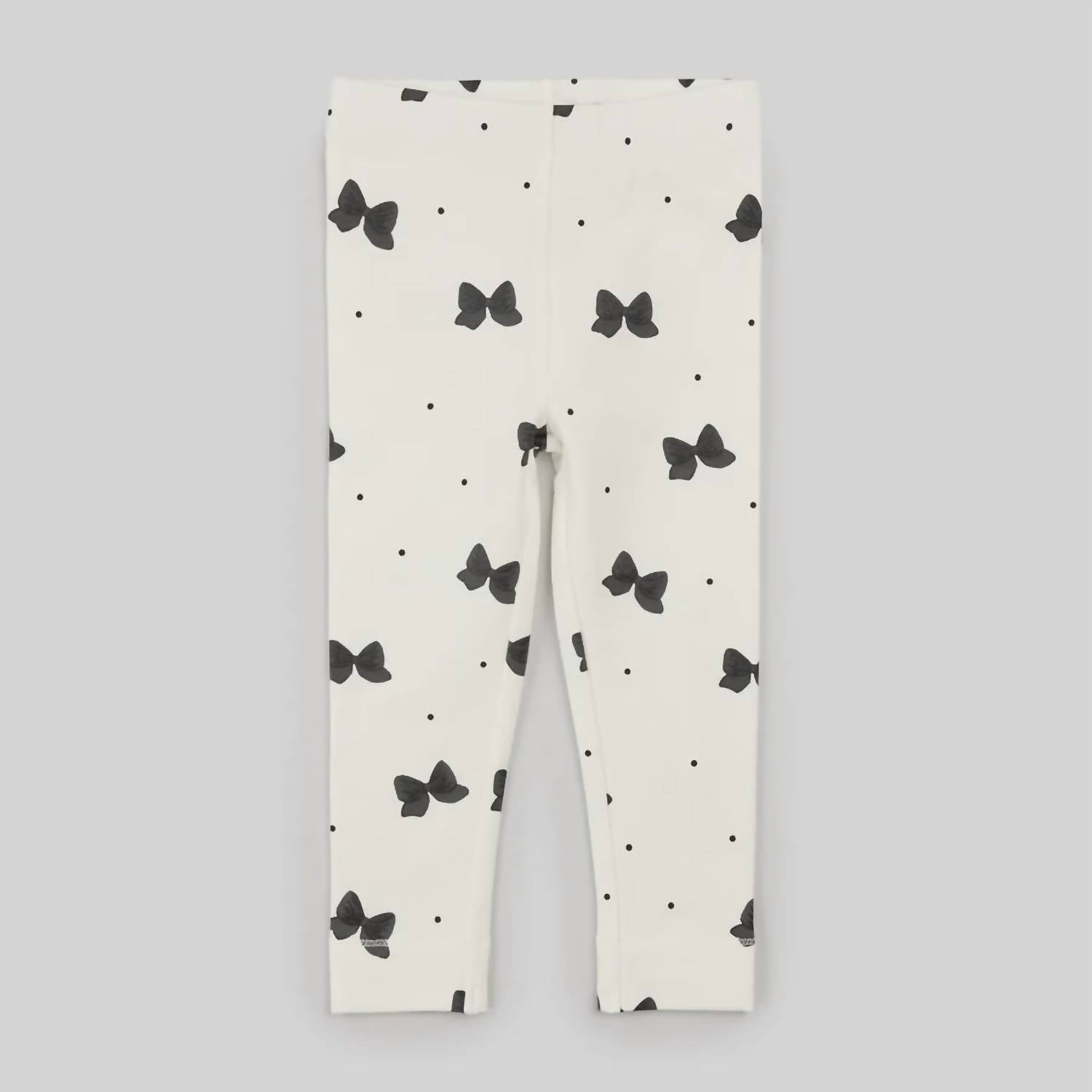Miles Baby - Girls Glitter Bow Legging