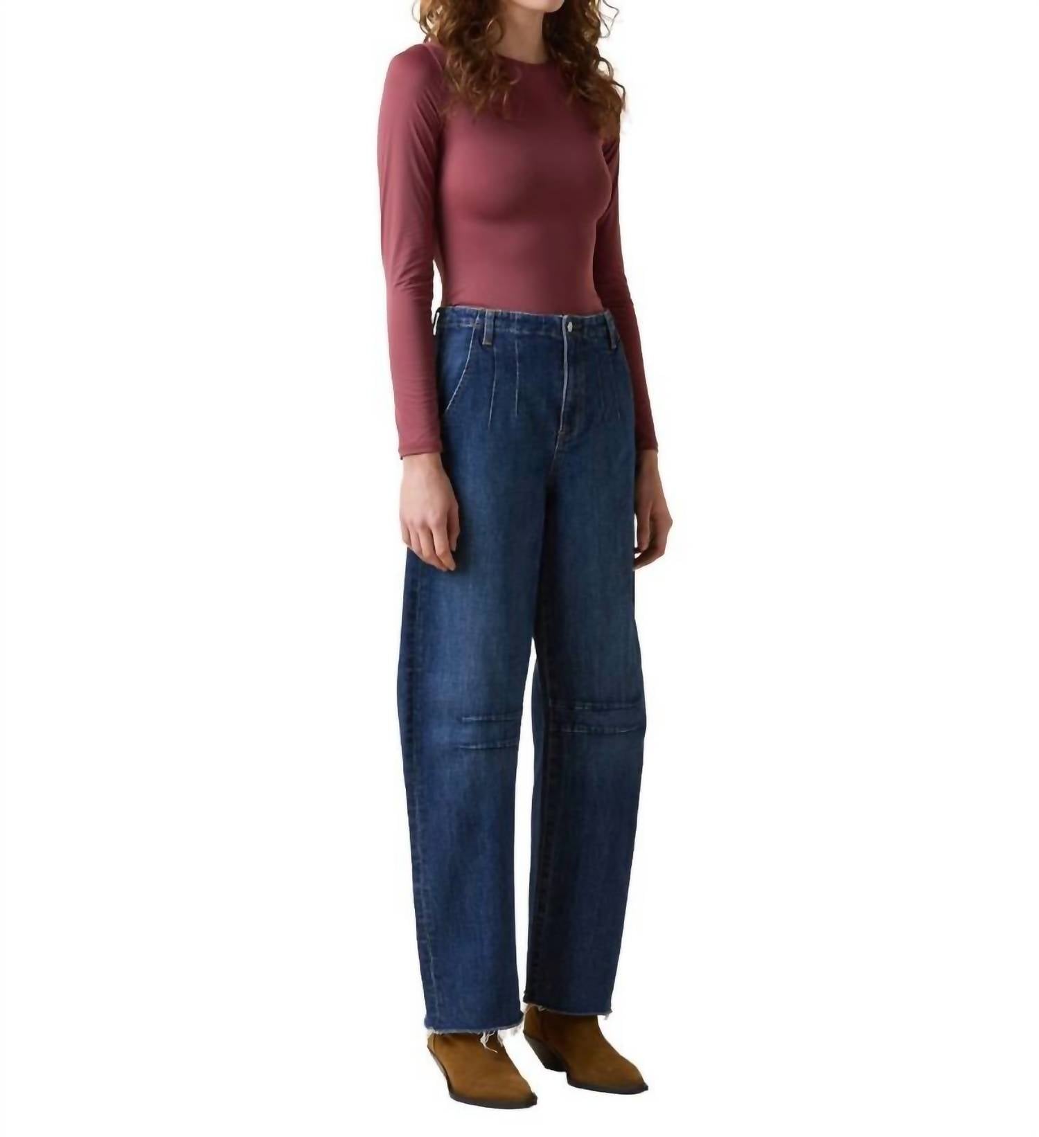 Le Jean - Darted Barrel High Rise Jeans