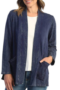 Jess & Jane - Cotton Fleece Kimono Jacket