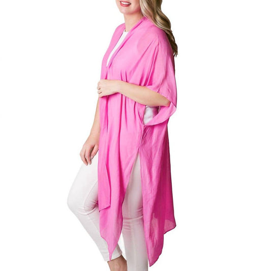 Top It Off - Kari Lightweight Kimono Wrap Shawl