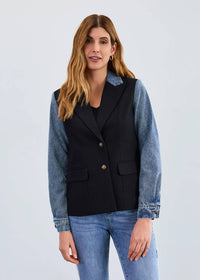 Fdj - Millicent Mixed Media Blazer