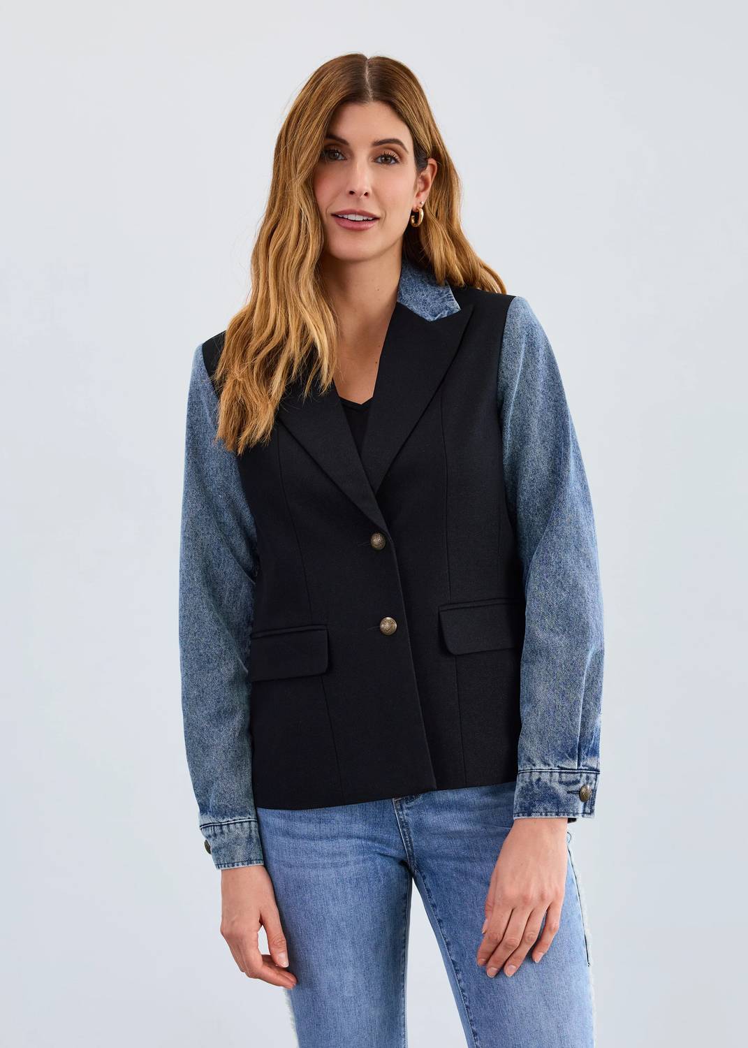 Fdj - Millicent Mixed Media Blazer