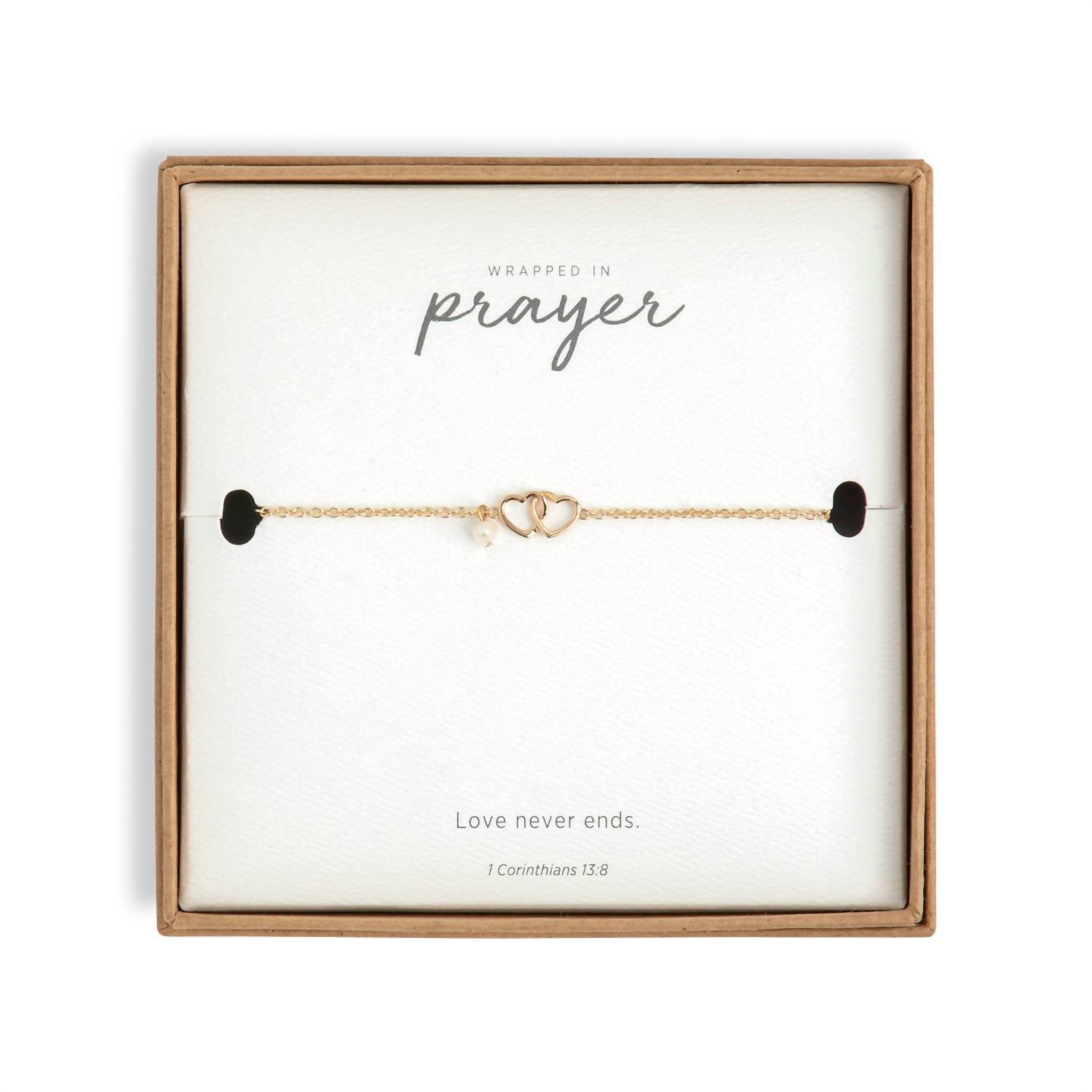Demdaco - Women's Double Heart Prayer Bracelet