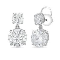 Diana M Jewels - Women's Round Lab-grown Diamond Stud Earrings (25.72 Tcw) - Signature