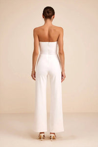 Lulus Surely Stunning Strapless Bustier Jumpsuit in ivory - women's pants - alternate view