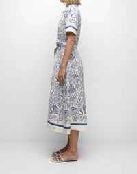 Simkhai - Audria Belted Linen Midi Dress