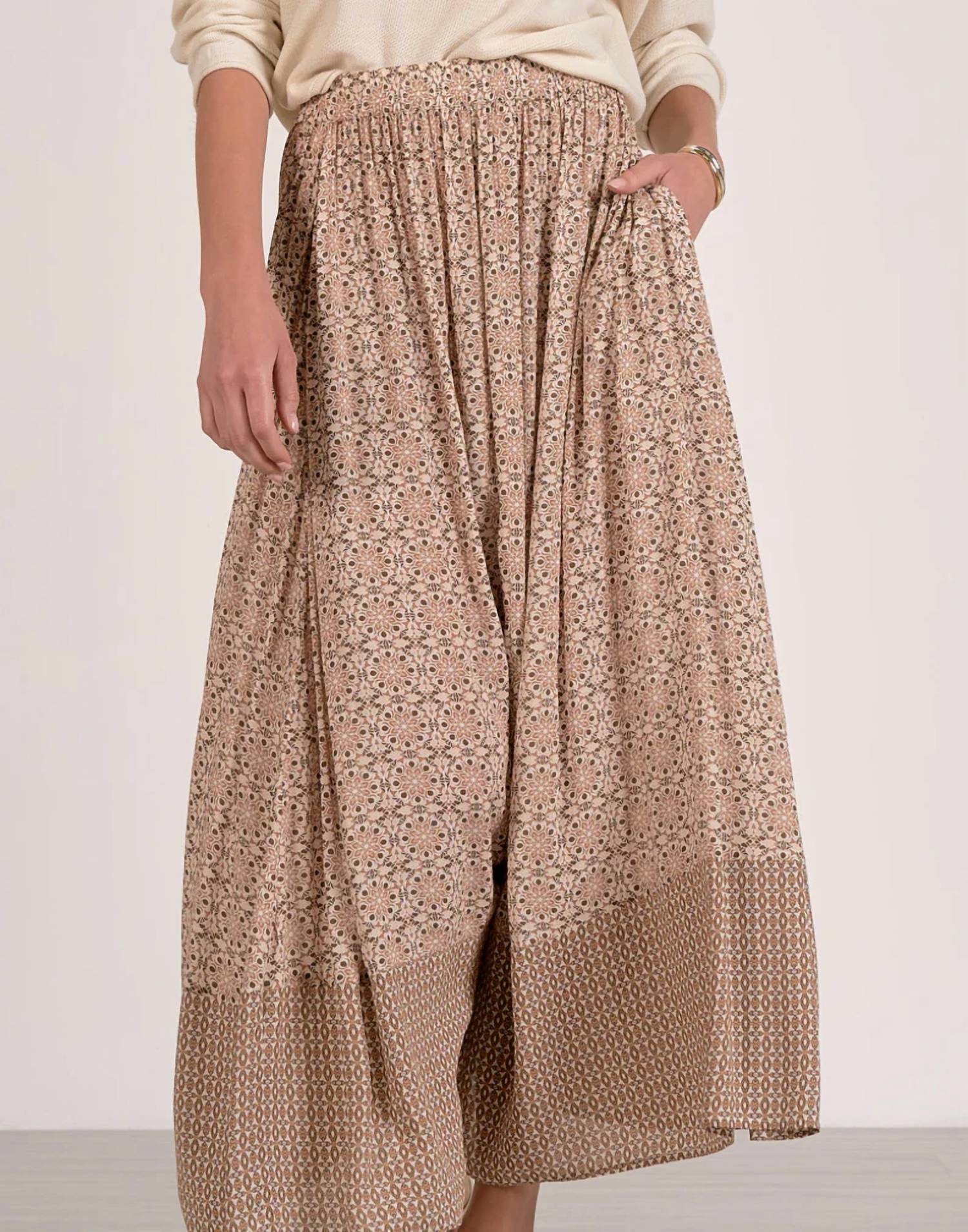 Elan - 3 Tiered Maxi Skirt
