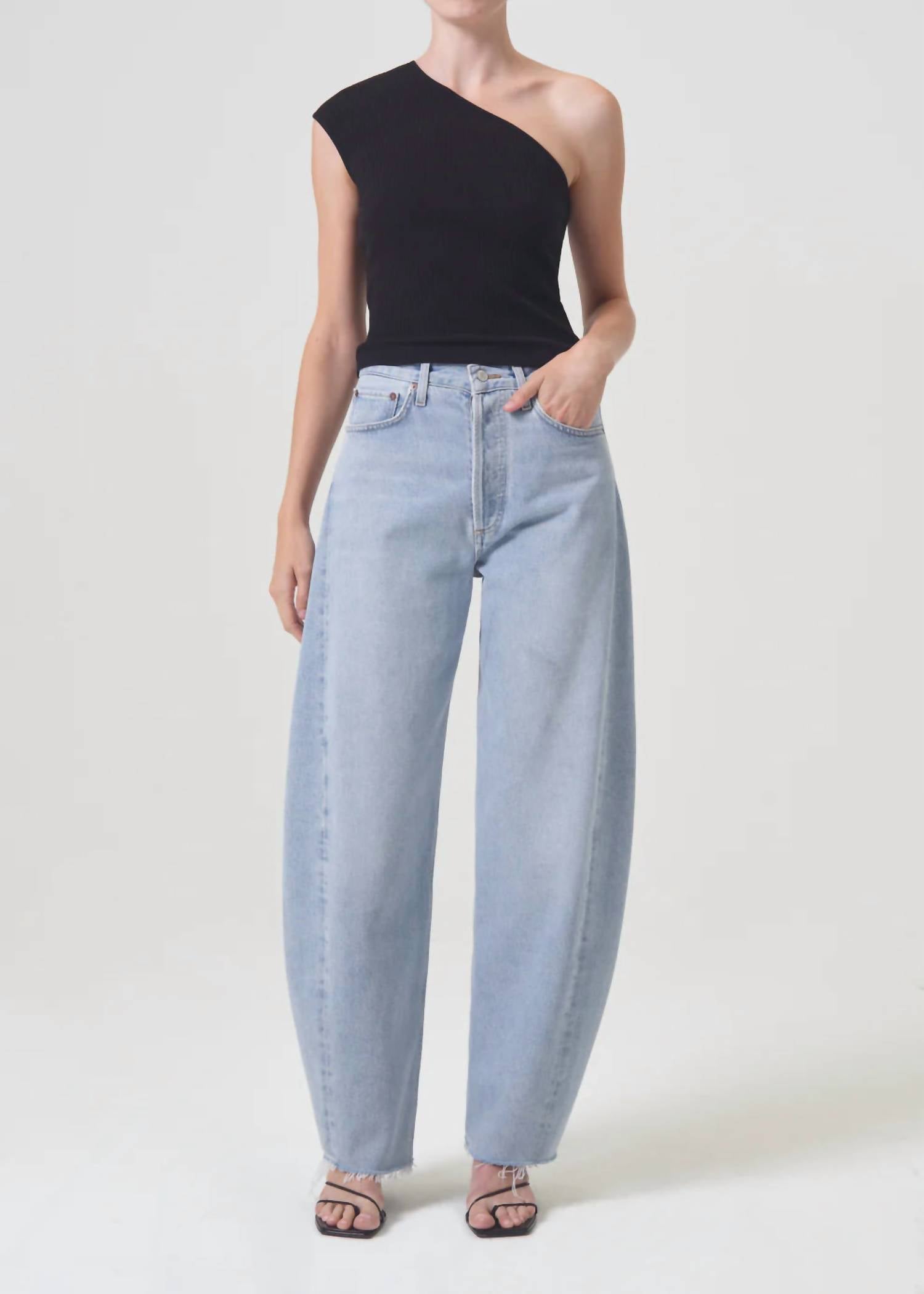 Agolde - Luna Pieced High Rise Jean