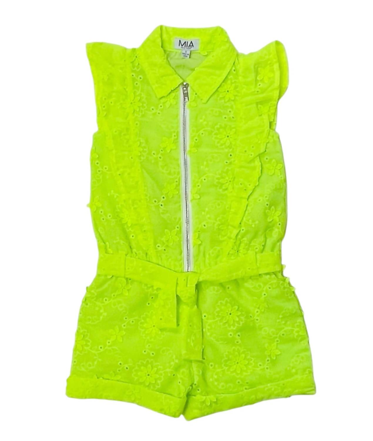 Mia - Tween Girl's Eyelet Romper