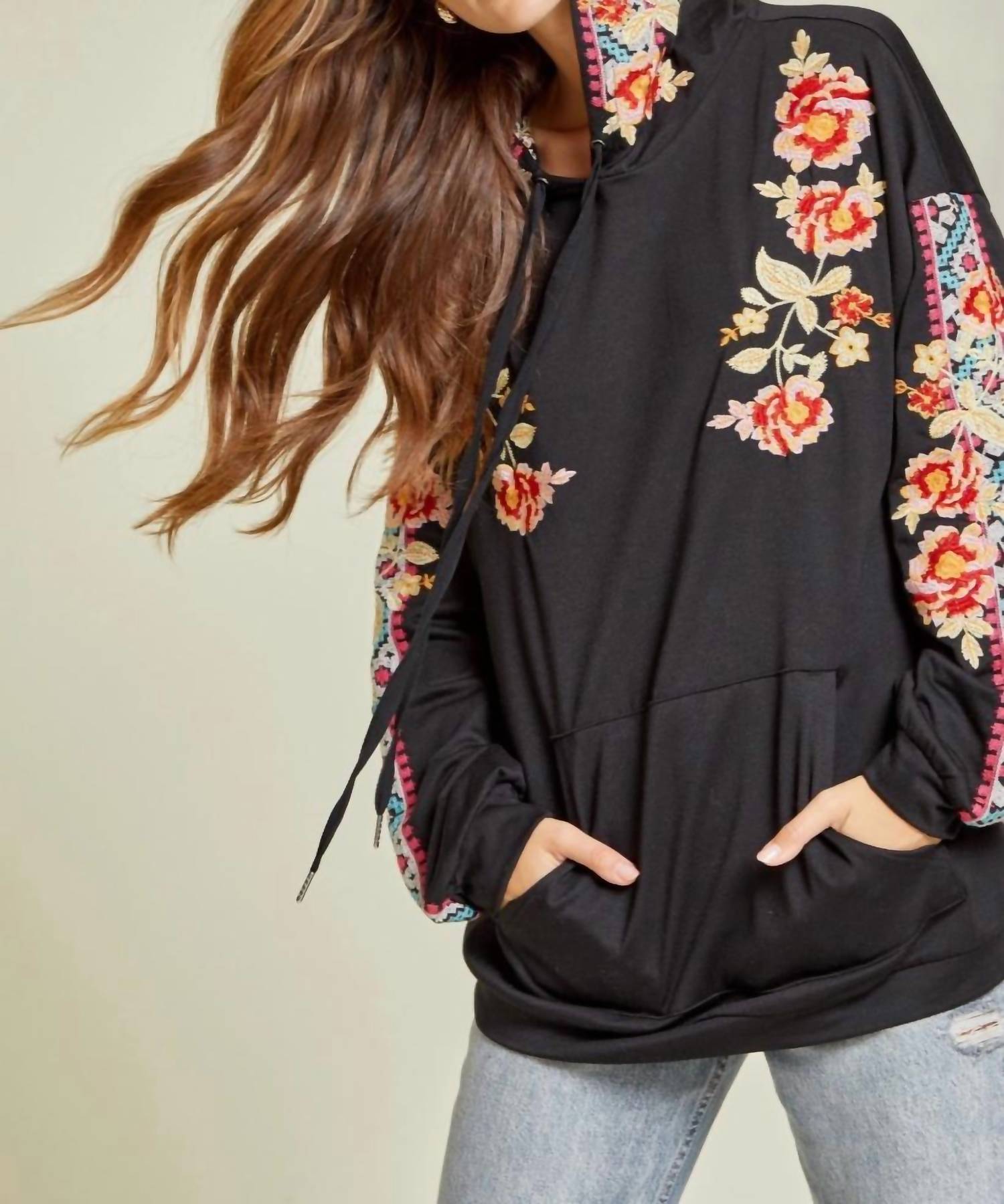 Savannah Jane - Dressed to Thrill Embroidered Sweatshirt