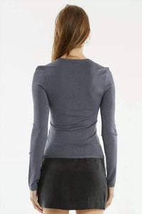 Third Form - Glimmer Knit Long Sleeve Crew Top