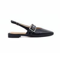 INTENTIONALLY BLANK Women's Pearl Slingback Ballet Flats in black - women's flats