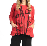 Jess & Jane - Mineral Washed Patch Pocket Cotton Top