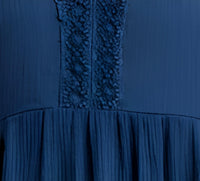 Kori - Long Sleeve Lace V-neck Mini Dress