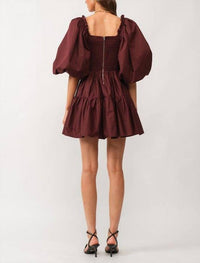 Sofie The Label - Smocked Puffed Sleeve Mini Dress