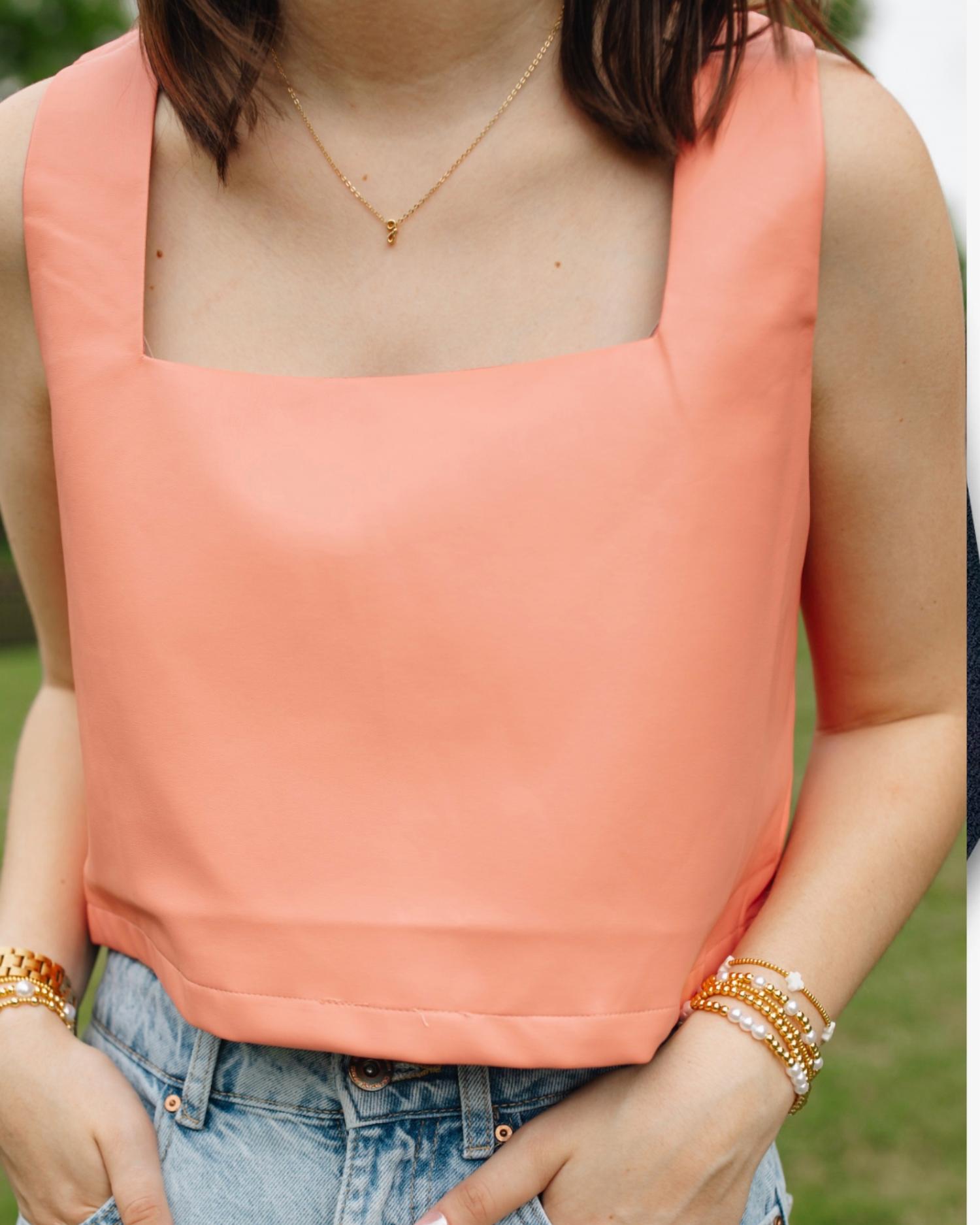 Buddylove - Manning Vegan Leather Cropped Tank Top