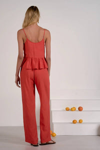 Elan - Ruffle Front Cami Top