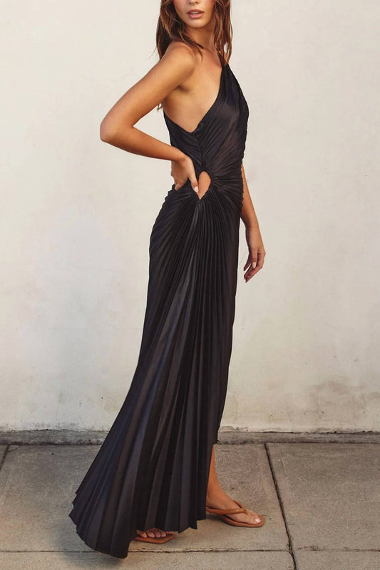 Dress Forum - Olympia Asymmetric Pleated One Shoulder Dress