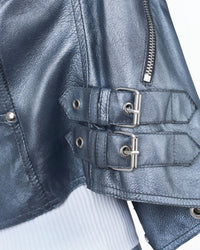 Jkt Nyc - Harley Metallic Leather Jacket