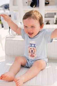 Saltwater Boys Co. - Kid's Patriotic Pup Romper