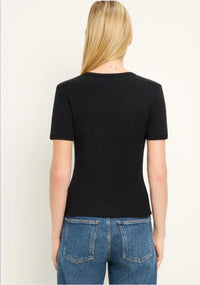Michael Stars - Cecile Pointelle Short Sleeve Crew Tee