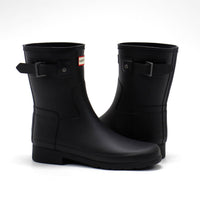 HUNTER Women's Original Refined Slim Fit Short Boots in black - women's shoe - view 4