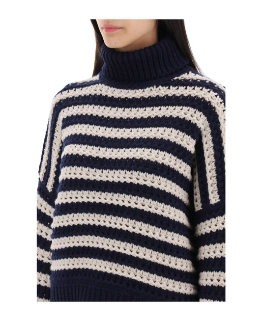 Brunello Cucinelli - Wool Striped Sweater