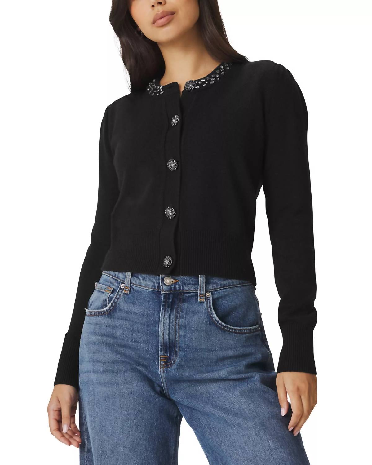 Splendid The Montana Cardigan in black - women's cardigan