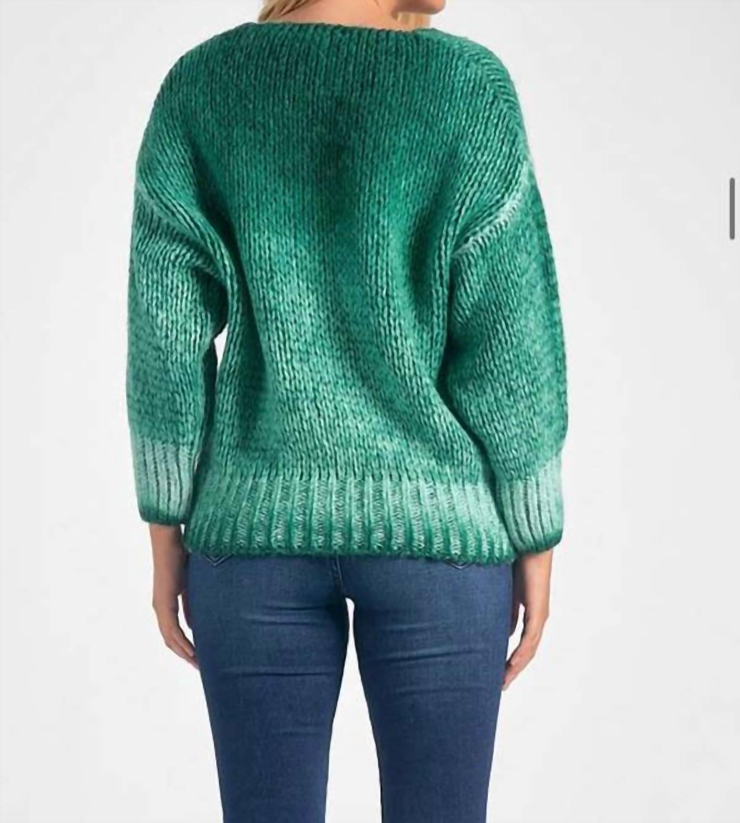 V Neck Chunky Sweater