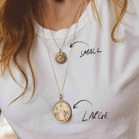 &Livy - Women's Mother Mary and Archangel Michael Protection Necklace