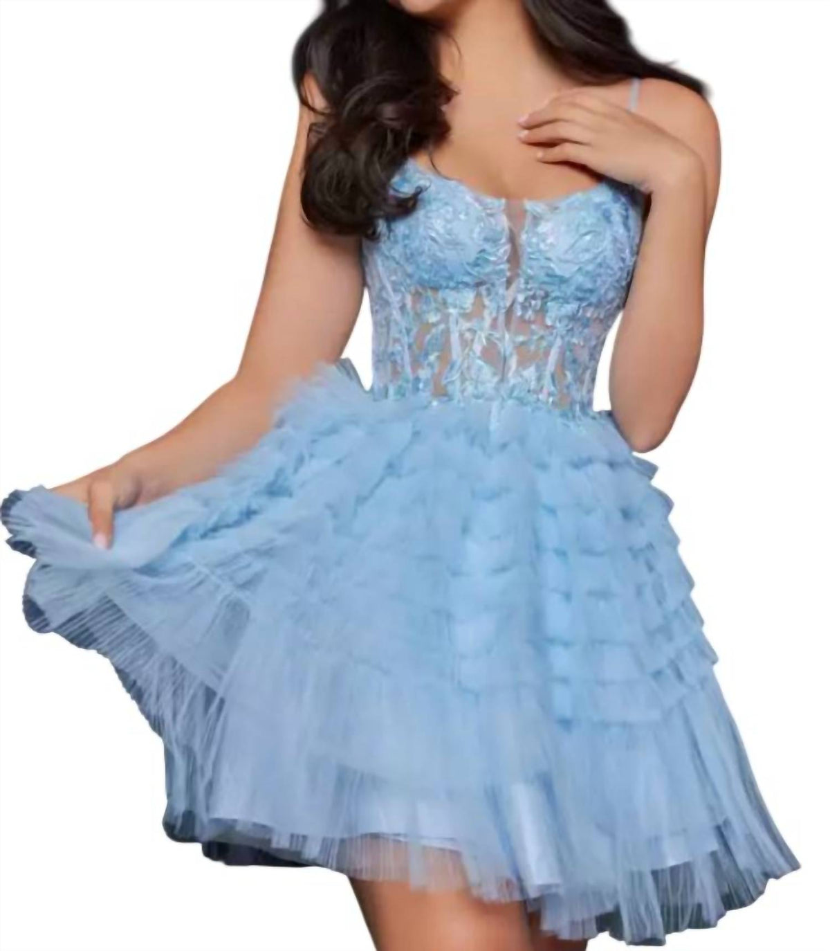 Jvn - Beaded Mini Dress