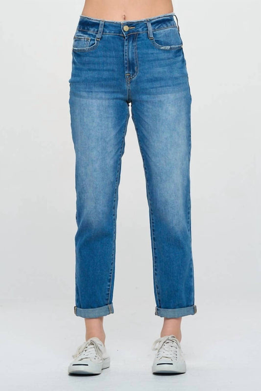 I&M Jeans - High Rise Roll Up Boyfriend Jeans