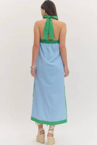 Entro - Criss Cross Halter Midi Dress