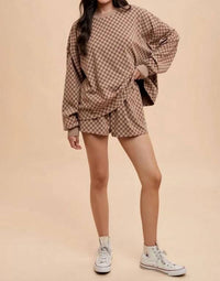 Anniewear - Coastal Check Lounge Set