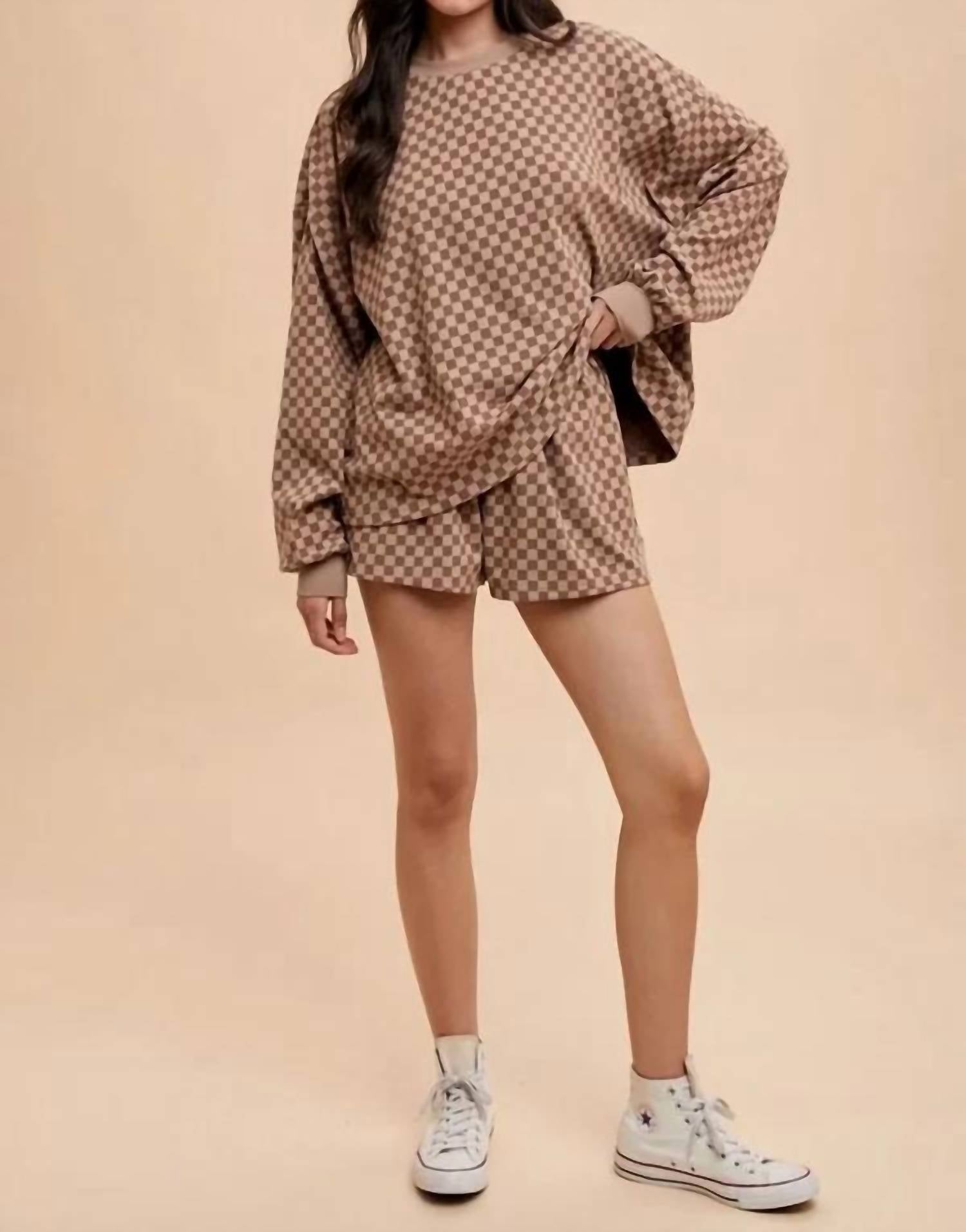 Anniewear - Coastal Check Lounge Set