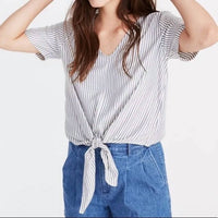 Madewell - Novel Tie-front Top