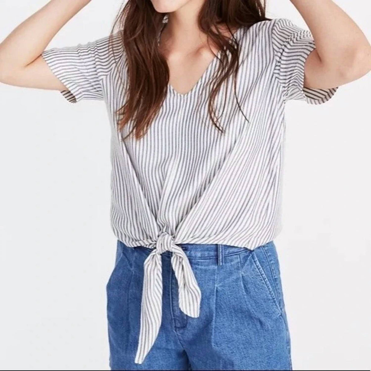 Madewell - Novel Tie-front Top