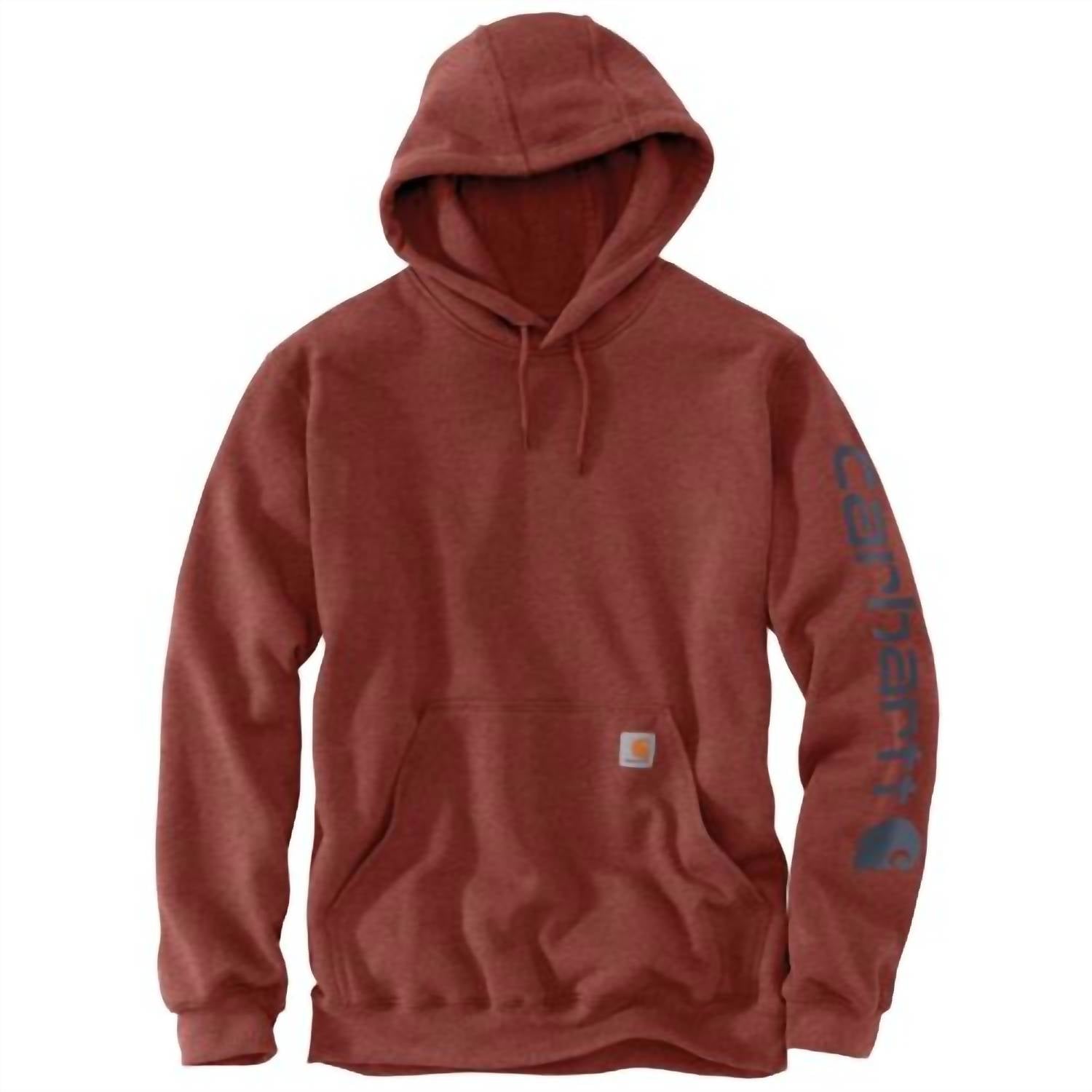 carhartt Men's Iconic Logo Sweatshirt in red - women's top