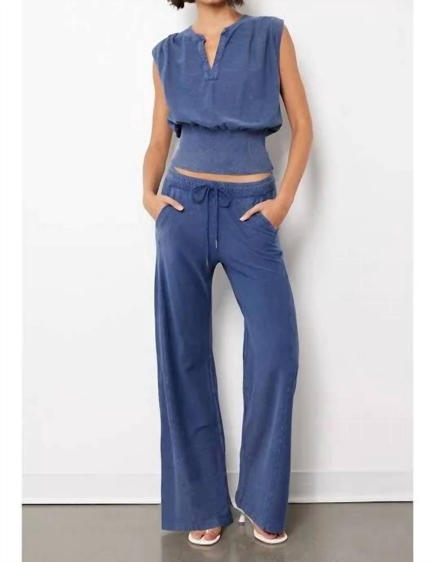 Bobi - Wide Leg Gusset Pants